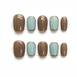 Solid Color Edge Press-on Nails - MISSACO